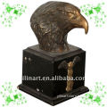 indoor bronze eagle head sculpture YL-K055